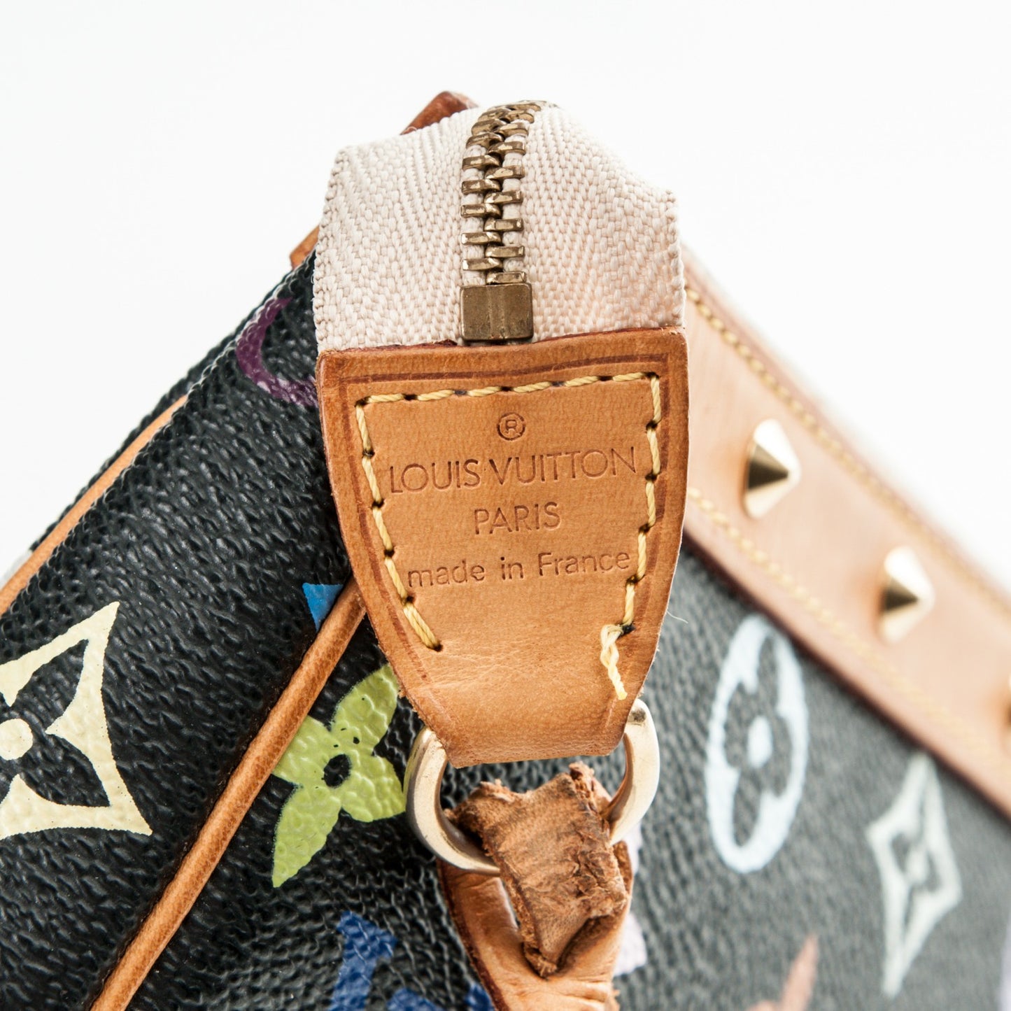 Monogram Multicolor Pochette Accessories Black