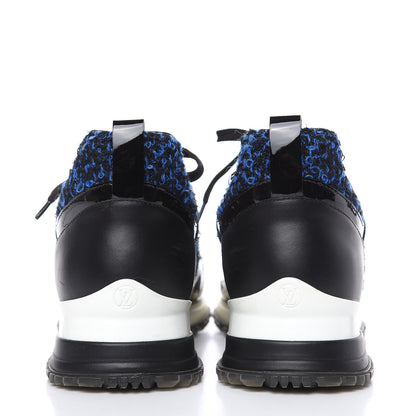 Louis Vuitton Calfskin Tweed Run Away Sneakers 37.5 Blue 9 of 10