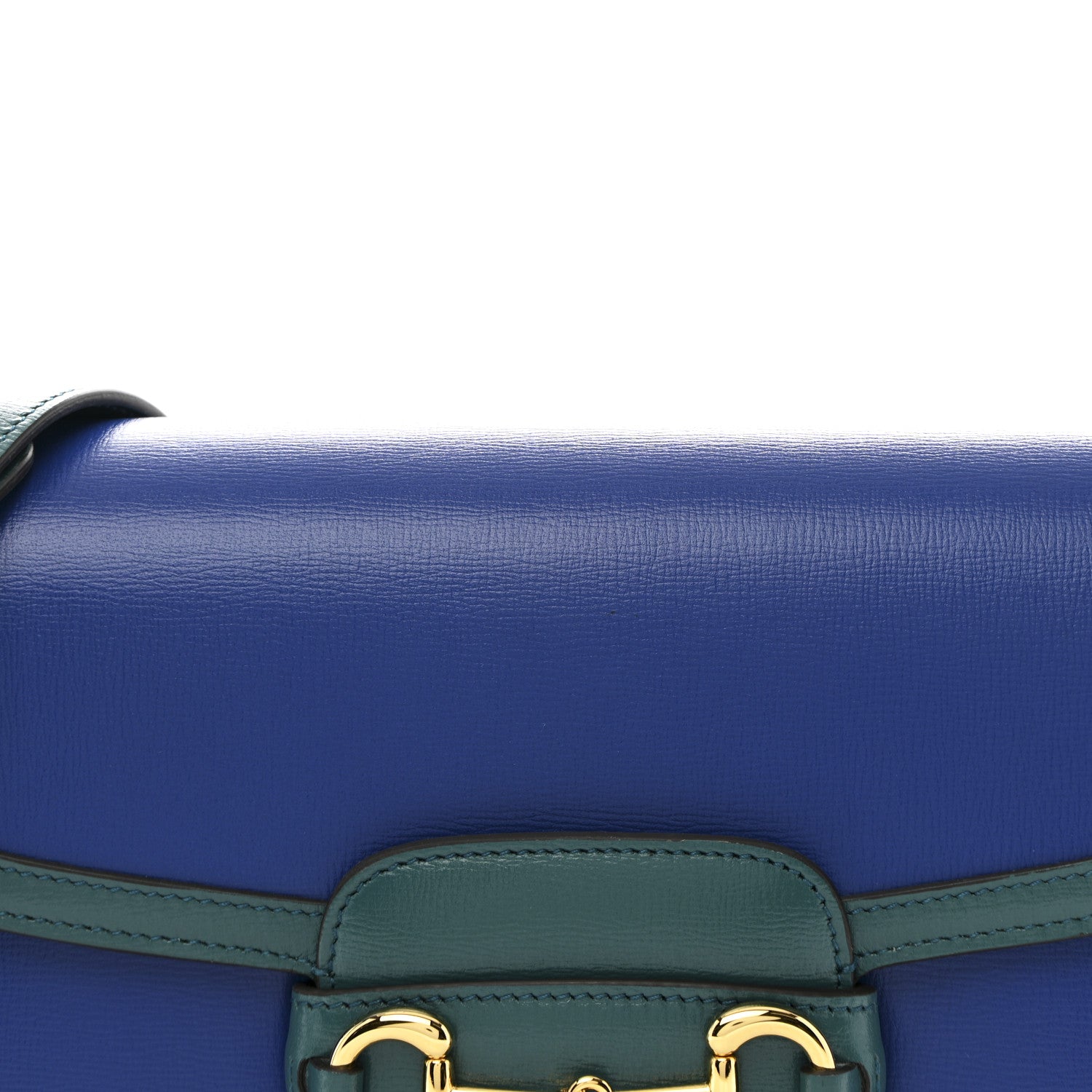 Gucci Azalea Calfskin Horsebit 1955 Shoulder Bag Imperial Blue Pavone 8 of 10