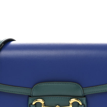 Gucci Azalea Calfskin Horsebit 1955 Shoulder Bag Imperial Blue Pavone 8 of 10