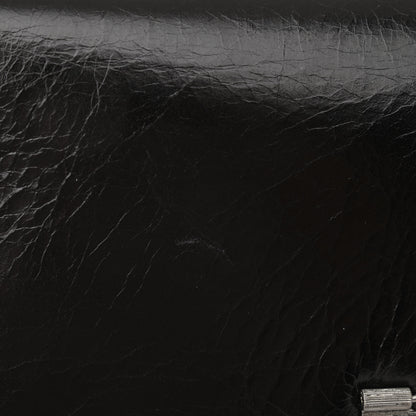 Off-White Calfskin Swiss Binder Flap Bag Black 10 of 12