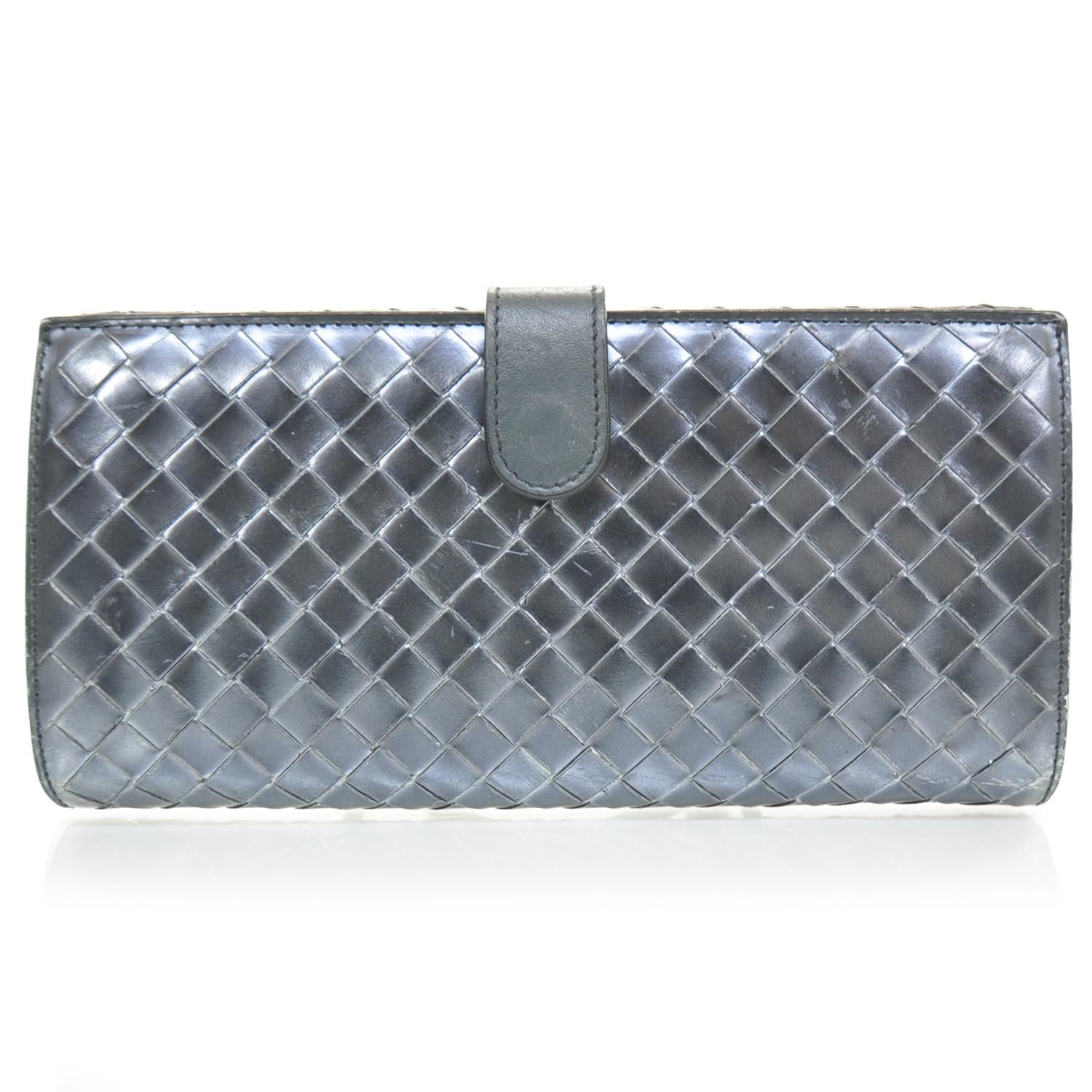 Bottega Veneta Nappa Intrecciato Continental Wallet Metallic 2 of 9
