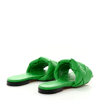 Bottega Veneta Nappa Maxi Intrecciato Lido Flat Sandals 35 Grass 4 of 7