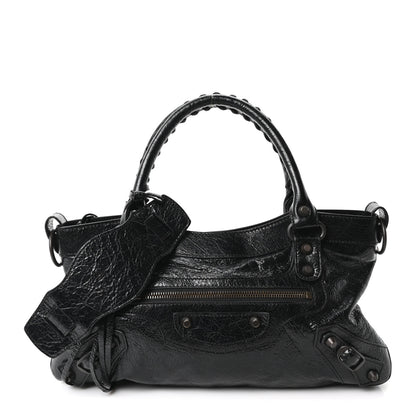 Balenciaga Agneau Arena Classic Hardware Le City First Bag Black 1 of 11