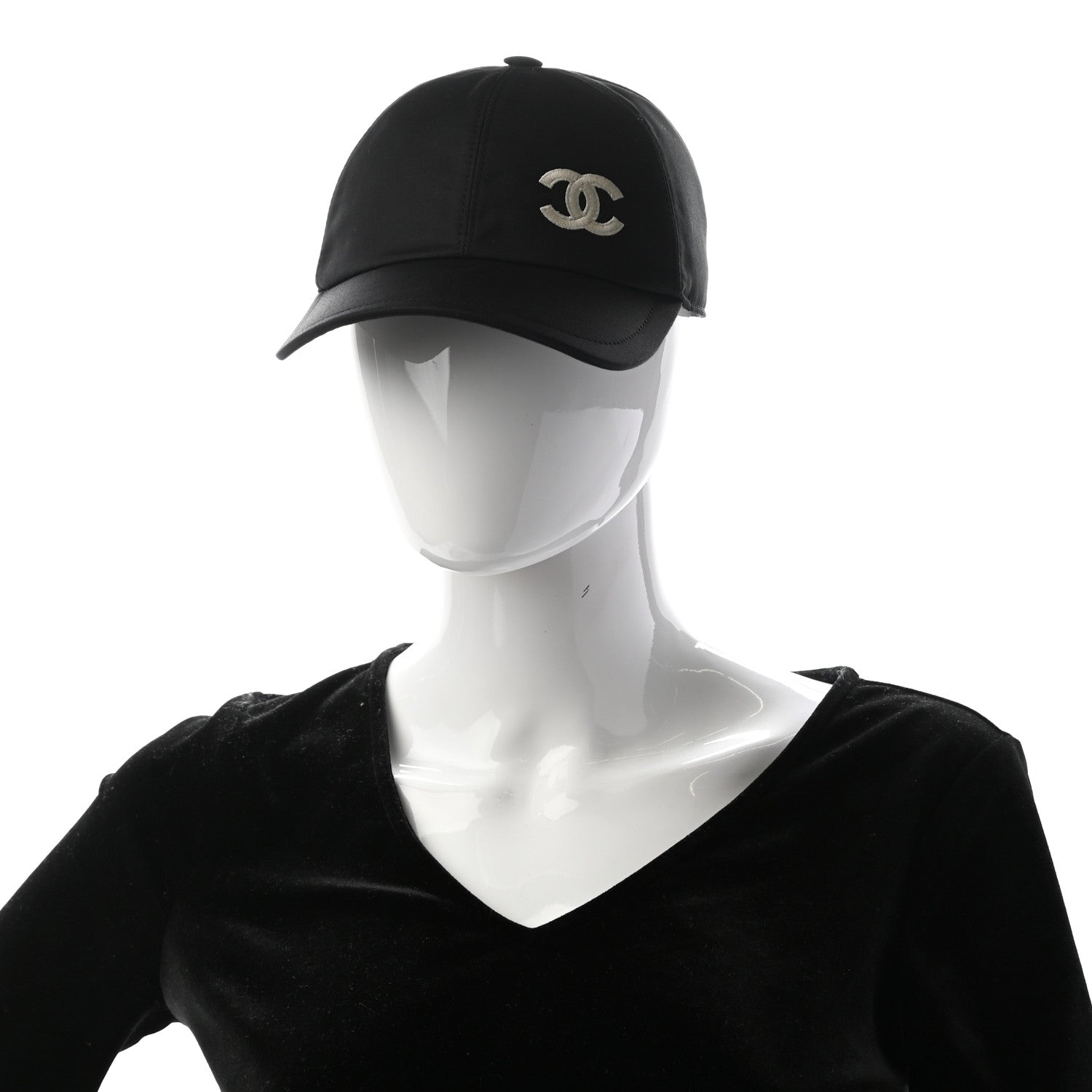 Chanel Cotton CC Cap Hat Black 2 of 11