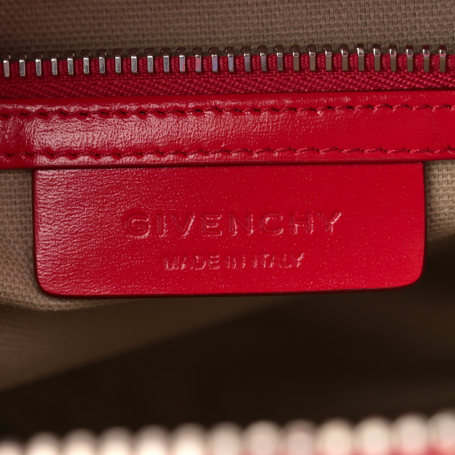 Givenchy Shiny Lord Calfskin Small Antigona Medium Red 6 of 11