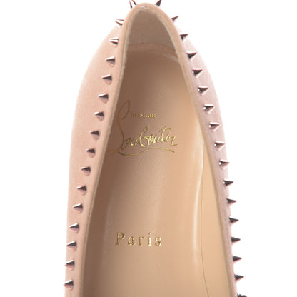 Christian Louboutin Veau Velours Anjalina Flats 36.5 Guimauve Copper 6 of 8