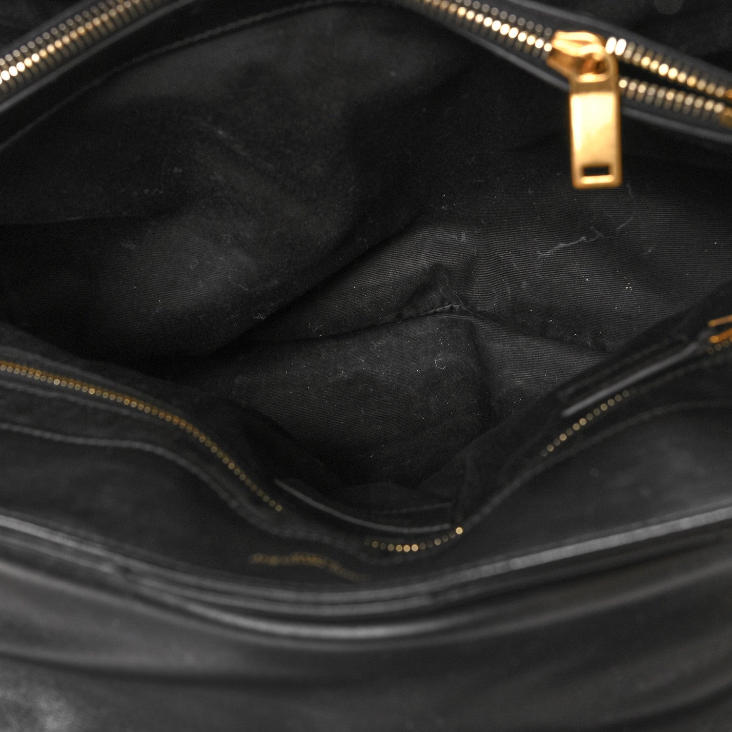 Saint Laurent Calfskin Y Quilted Monogram Large Loulou Chain Satchel Black 6 of 13