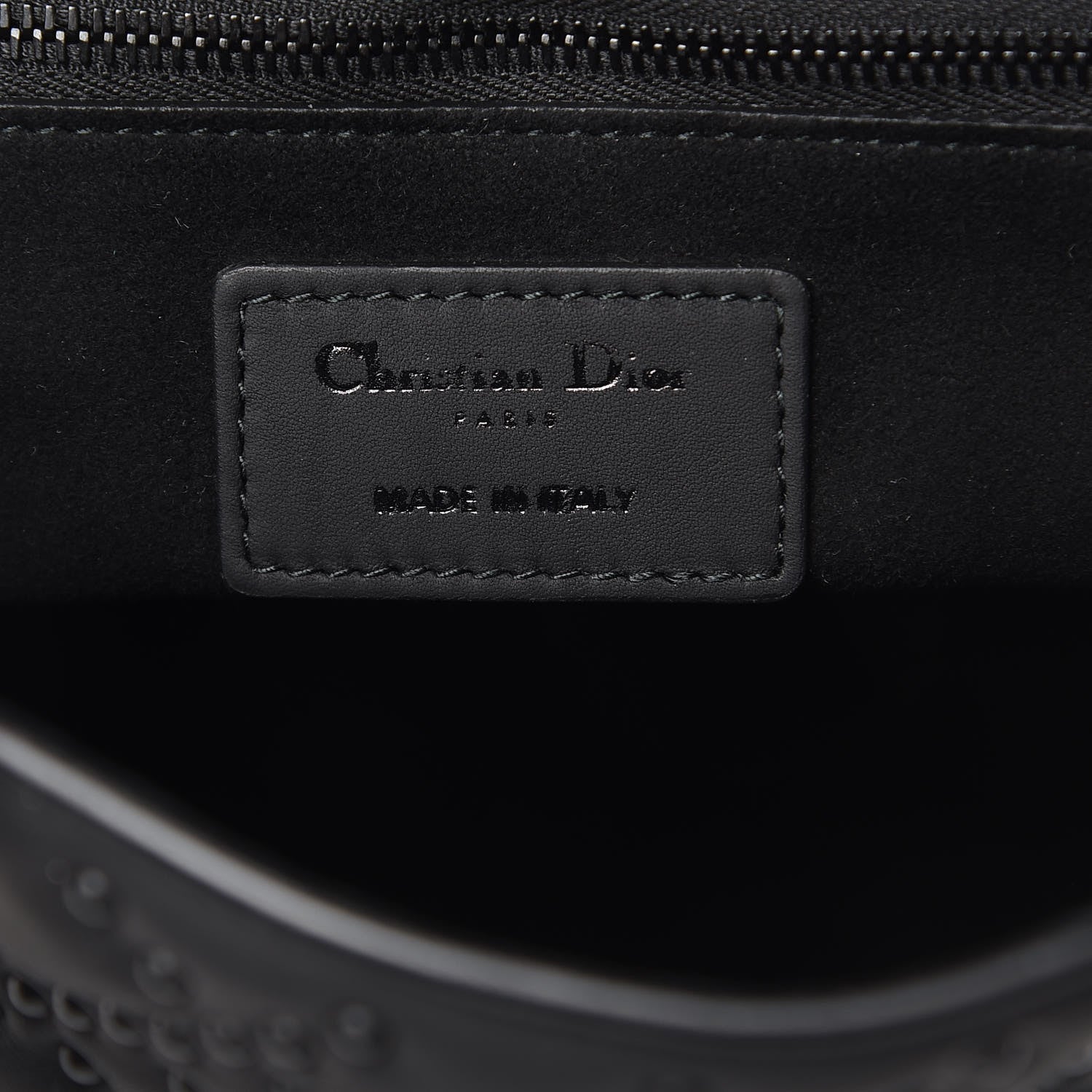 Christian Dior UItra Matte Calfskin Cannage Studded Medium Supple Lady Dior Black 6 of 11