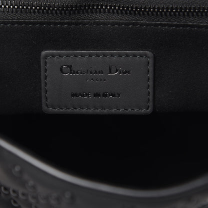 Christian Dior UItra Matte Calfskin Cannage Studded Medium Supple Lady Dior Black 6 of 11
