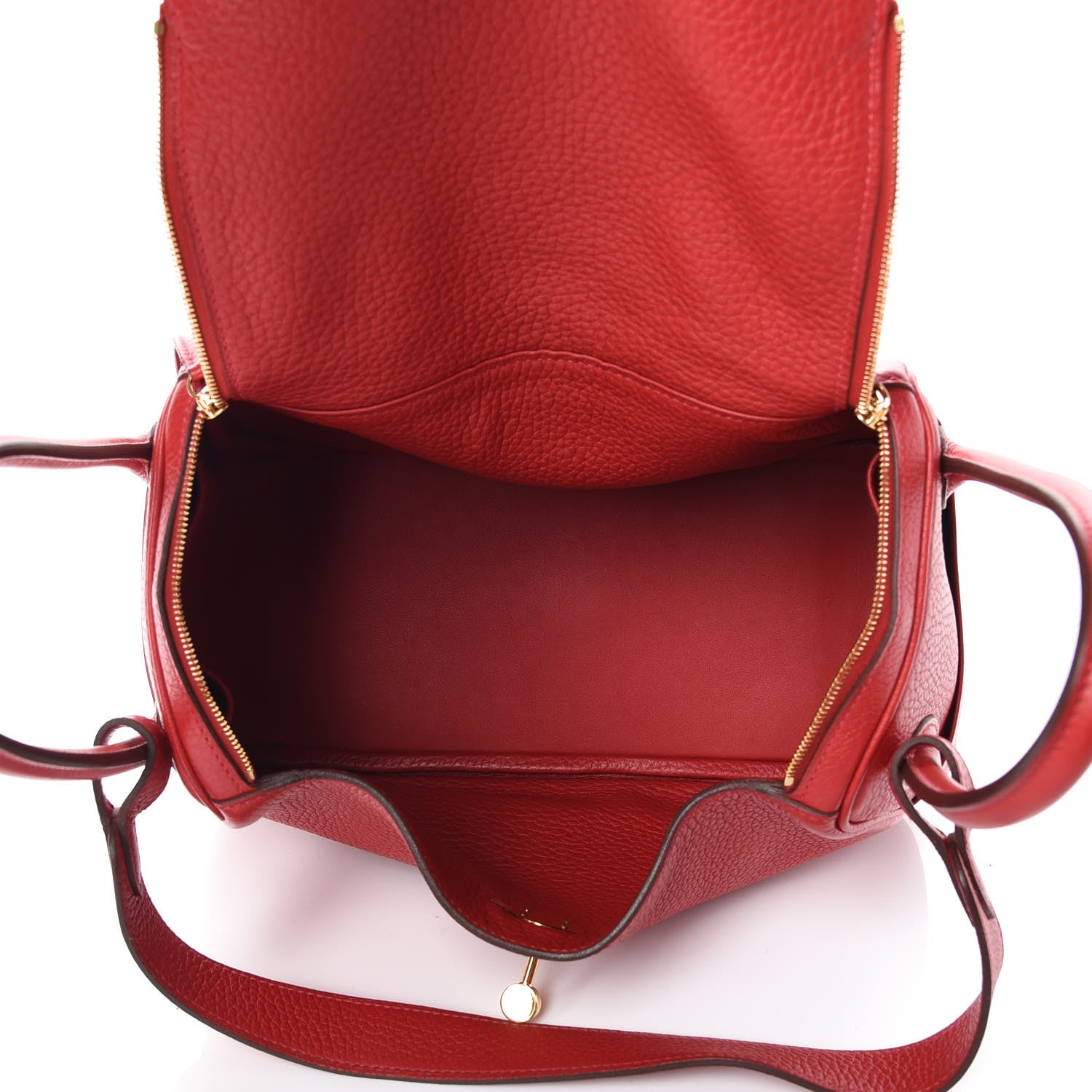Hermes Taurillon Clemence Lindy 26 Rouge Casaque 5 of 14