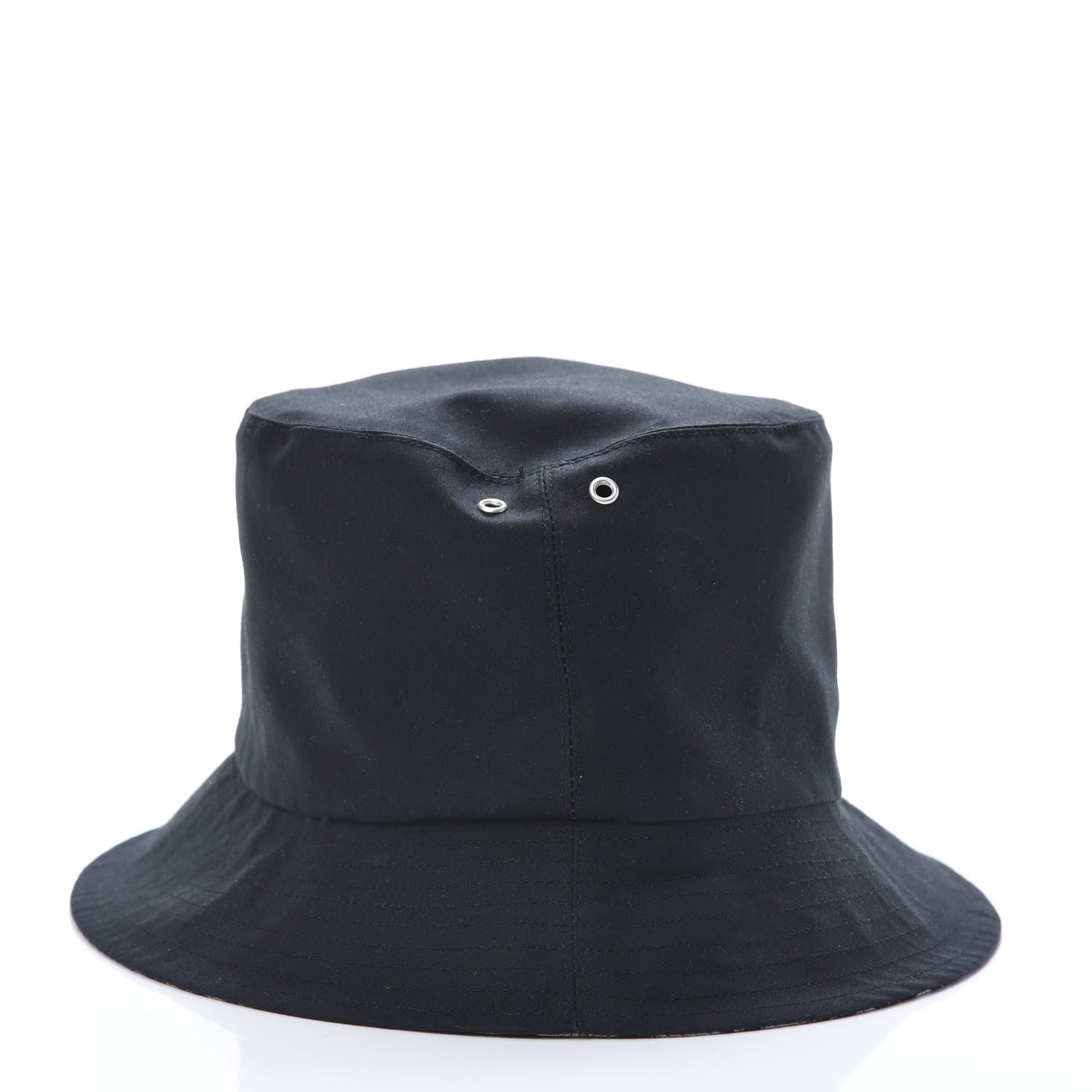 Christian Dior Polyester Cotton Oblique Teddy-D Brim Bucket Hat 58 Black 3 of 7
