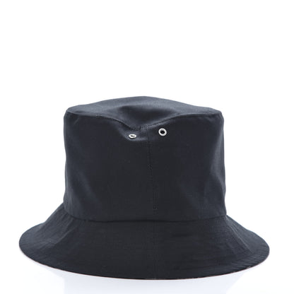 Christian Dior Polyester Cotton Oblique Teddy-D Brim Bucket Hat 58 Black 3 of 7