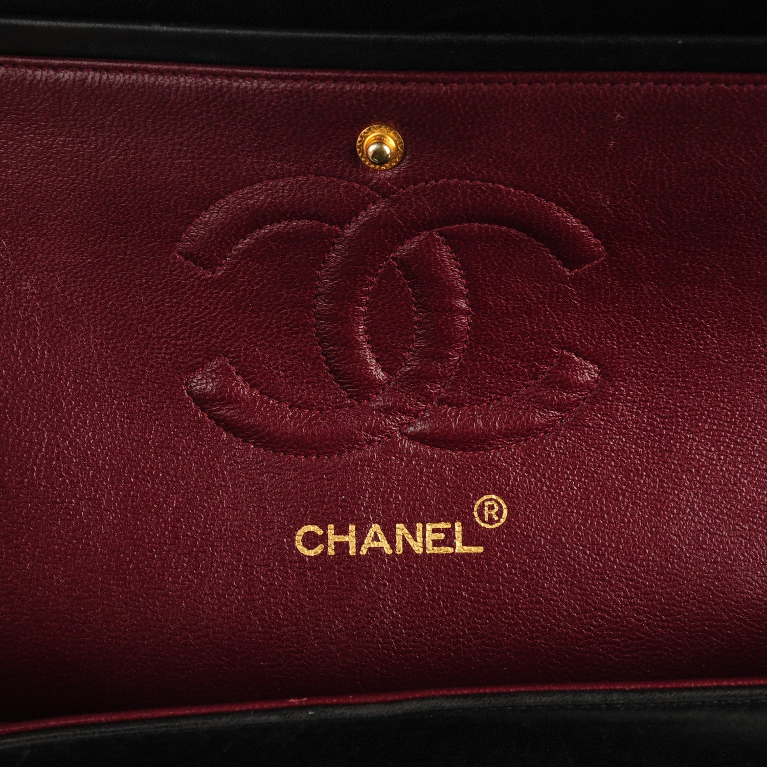 Chanel Lambskin Quilted Medium Double Flap Black 7 of 8