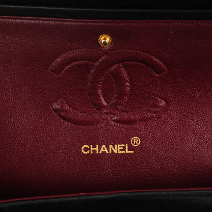 Chanel Lambskin Quilted Medium Double Flap Black 7 of 8