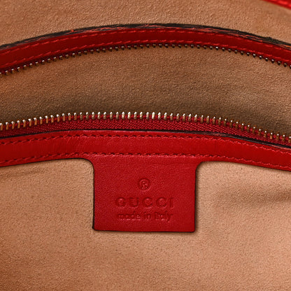 Gucci Guccissima Linea A Foldover Tote Red 6 of 12