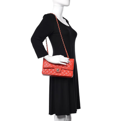 Chanel Caviar Quilted Medium Double Flap Red 2 of 17