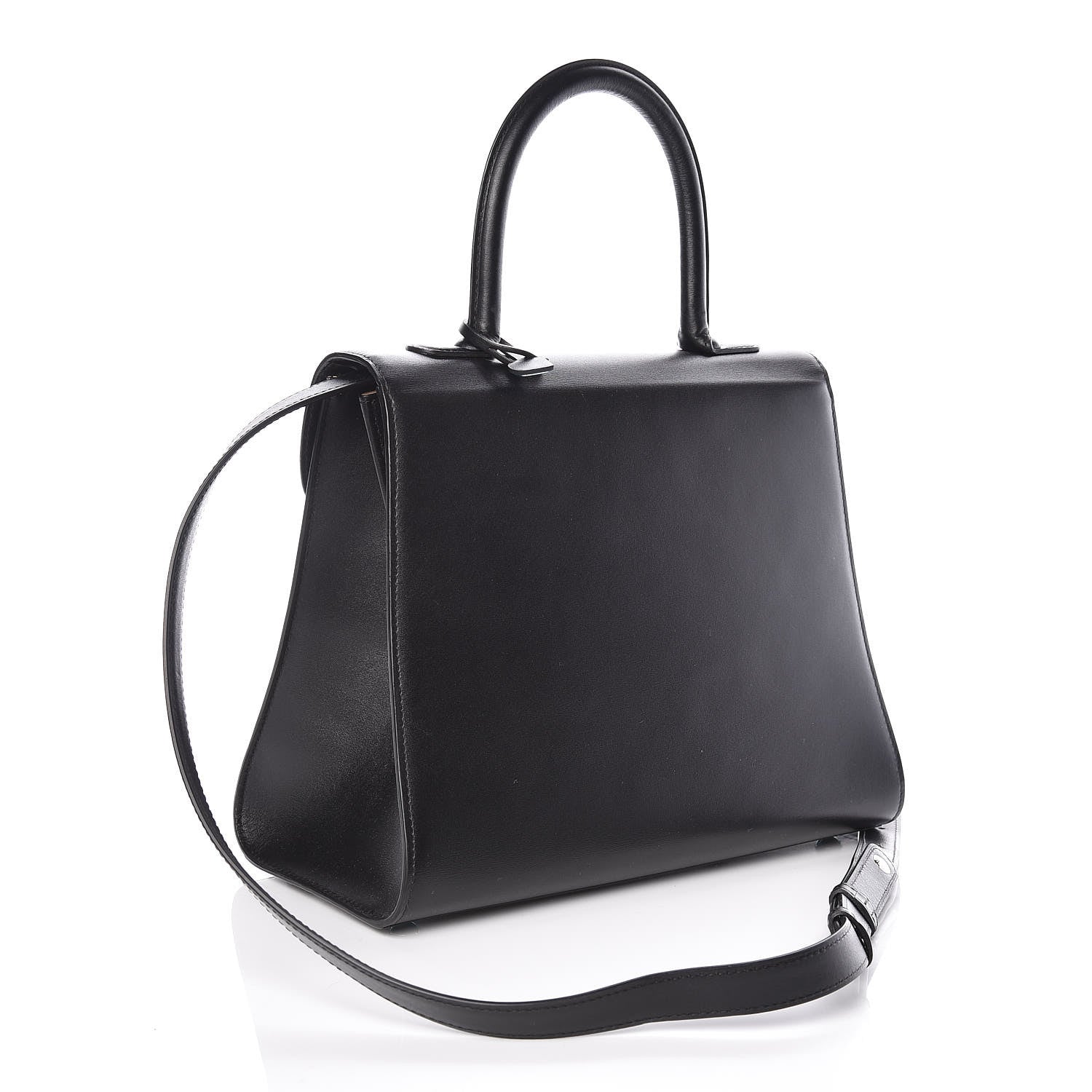 Delvaux Box Calfskin MM Brillant Satchel Black 4 of 10