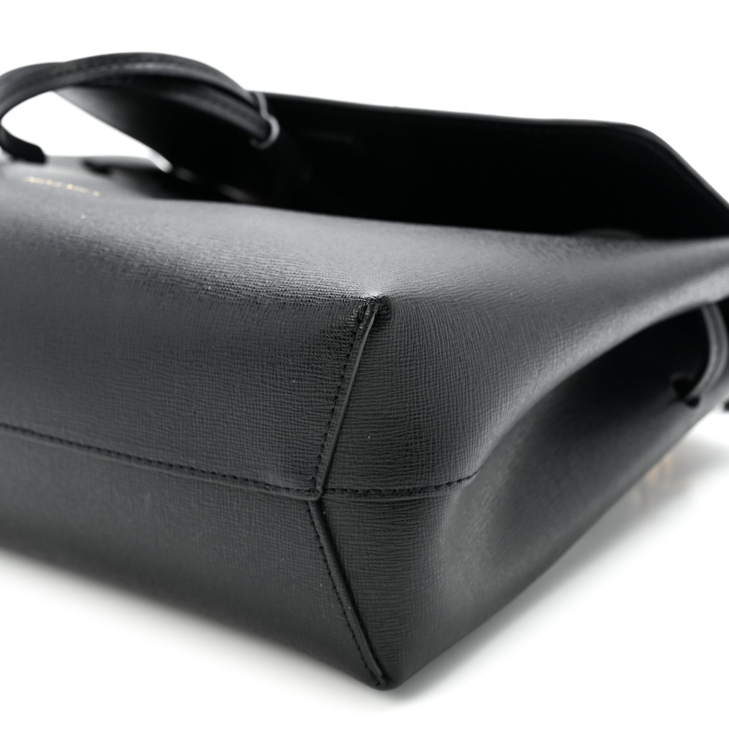 Saffiano Mini Lady Bag Black Flamma