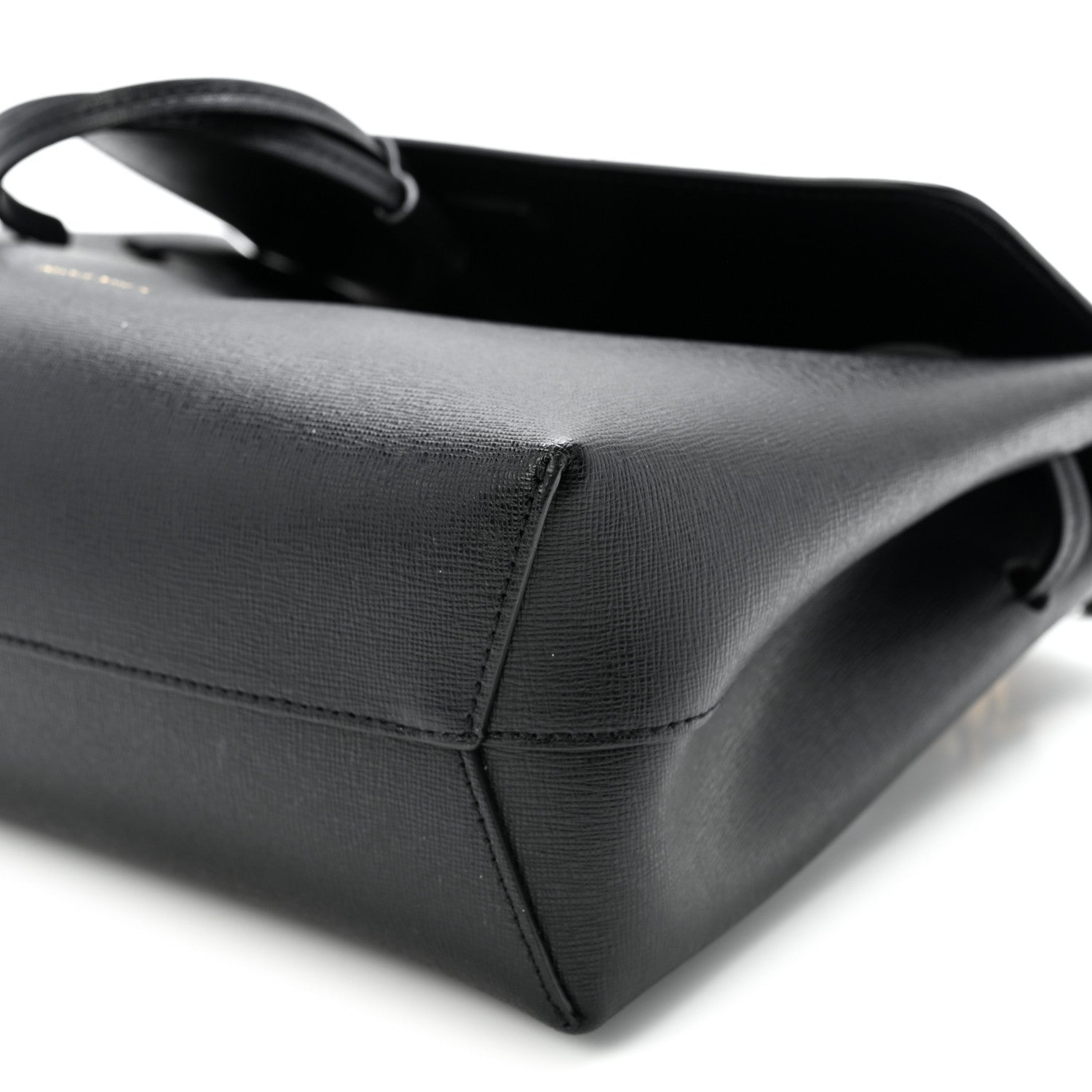 Mansur Gavriel Saffiano Mini Lady Bag Black Flamma 10 of 10