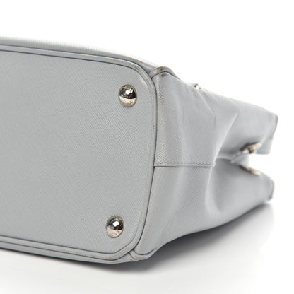 Prada Saffiano Small Galleria Double Zip Tote Nube 9 of 16
