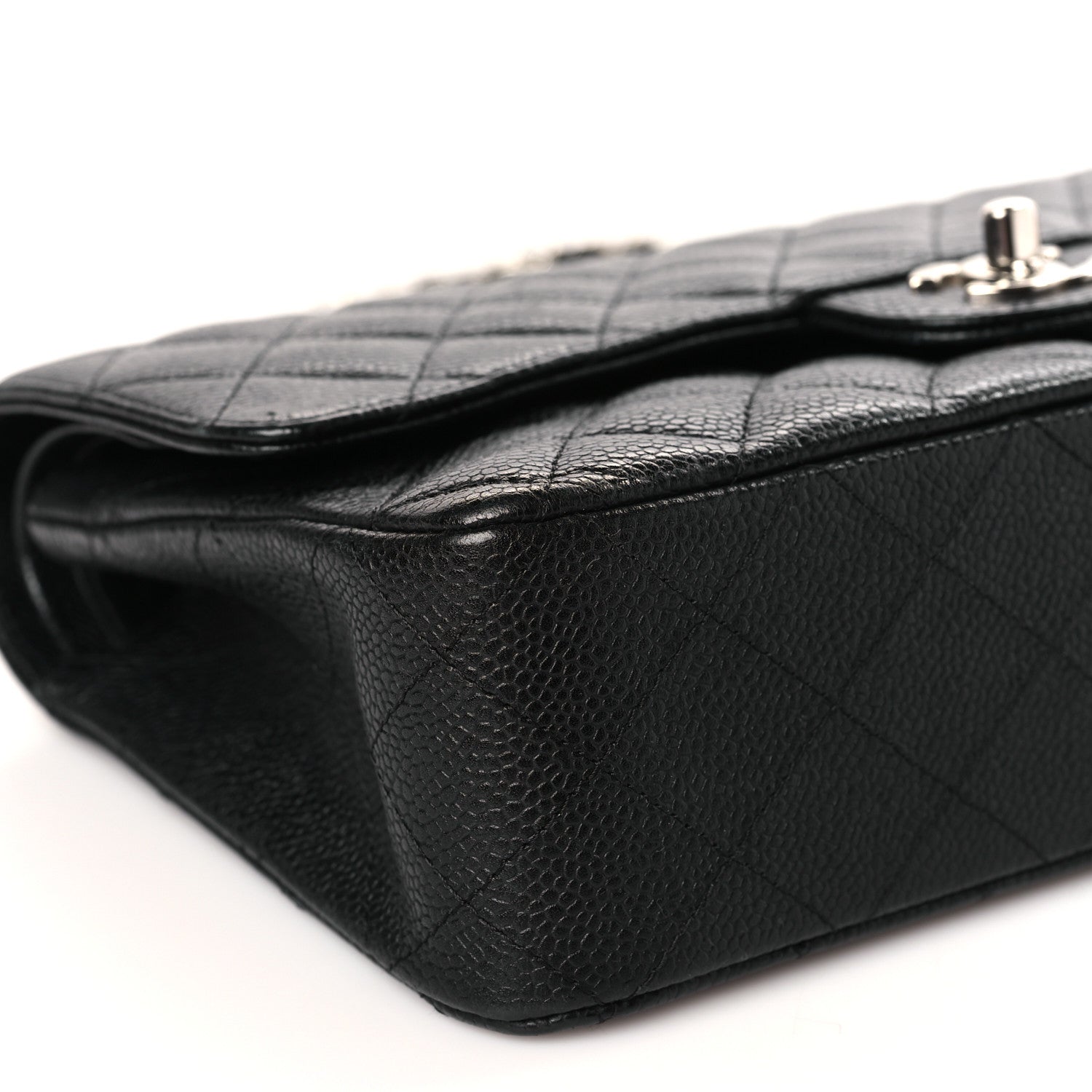 Chanel Caviar Quilted Medium Double Flap Black 8 of 9
