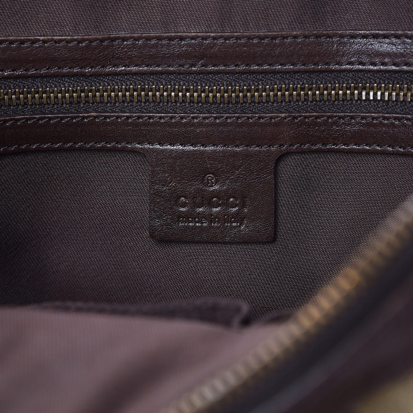 Monogram Interlocking G Tote Dark Brown