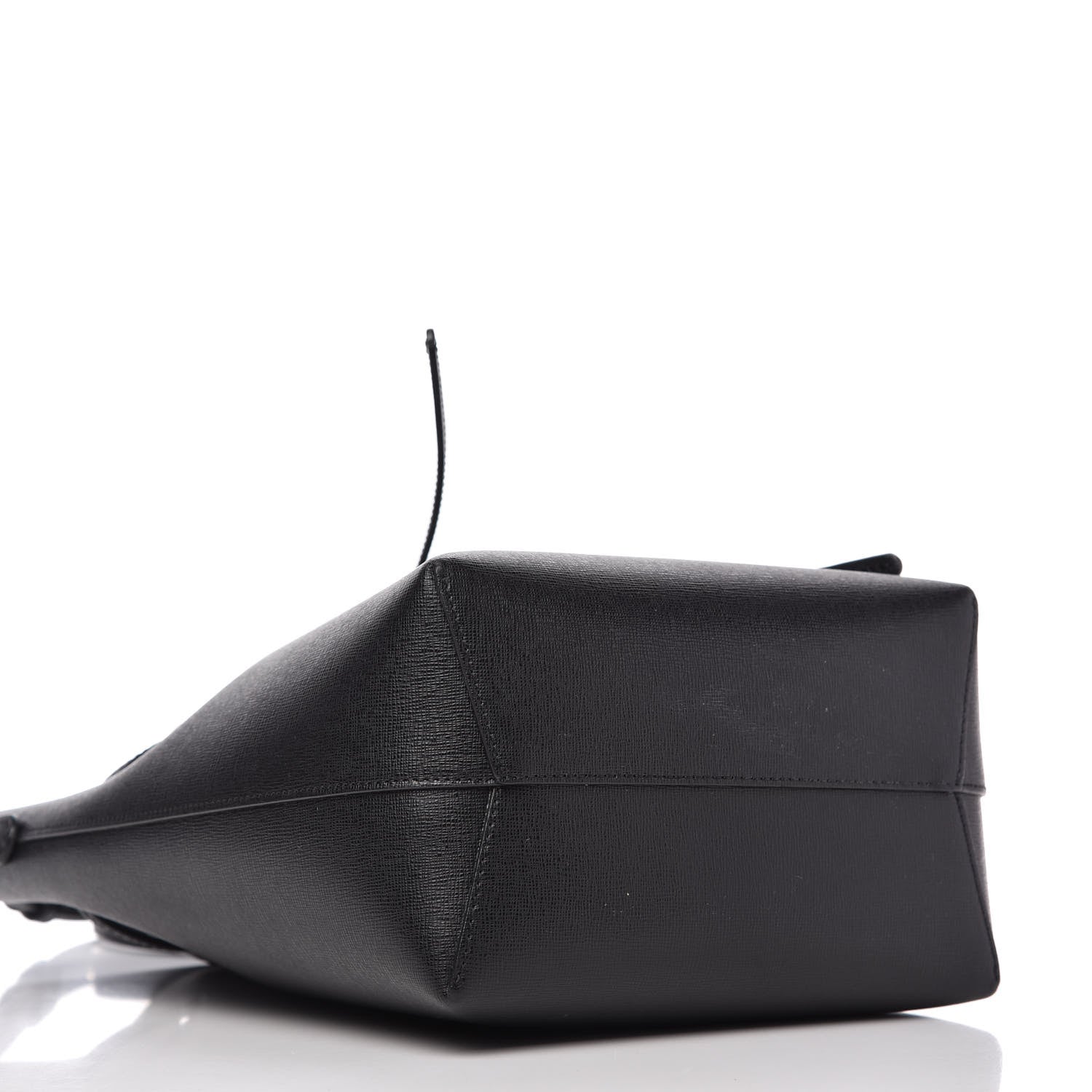 Mansur Gavriel Saffiano Mini Bucket Bag Black 4 of 10