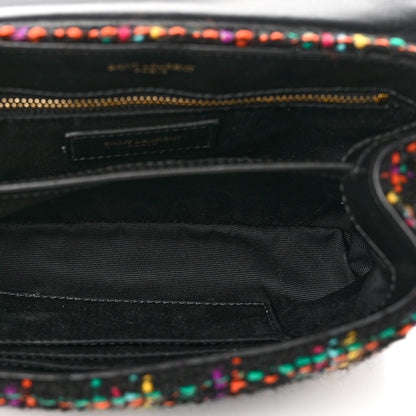 Saint Laurent Tweed Toy Loulou Shoulder Bag Black 5 of 10