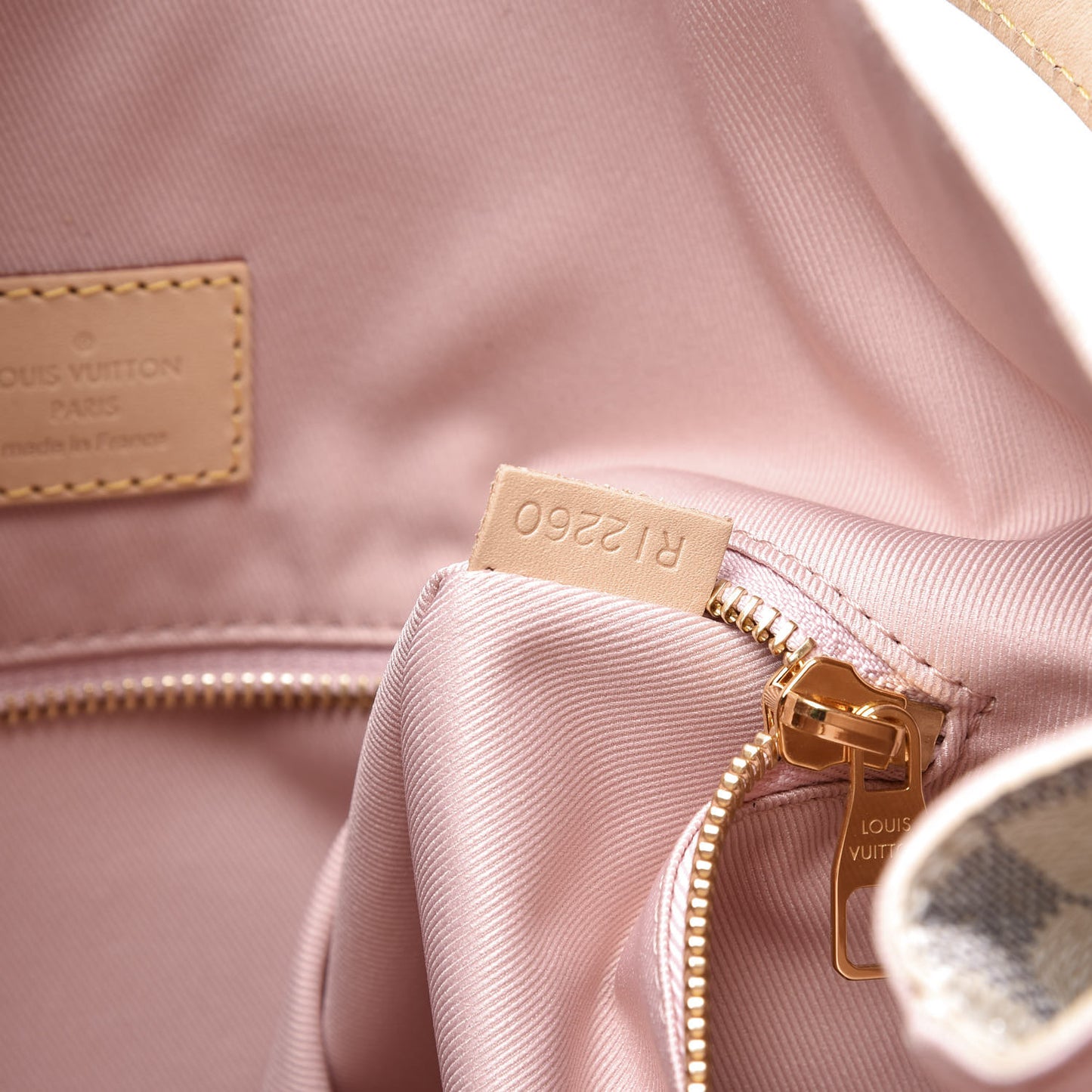 Damier Azur Graceful MM Rose Ballerine