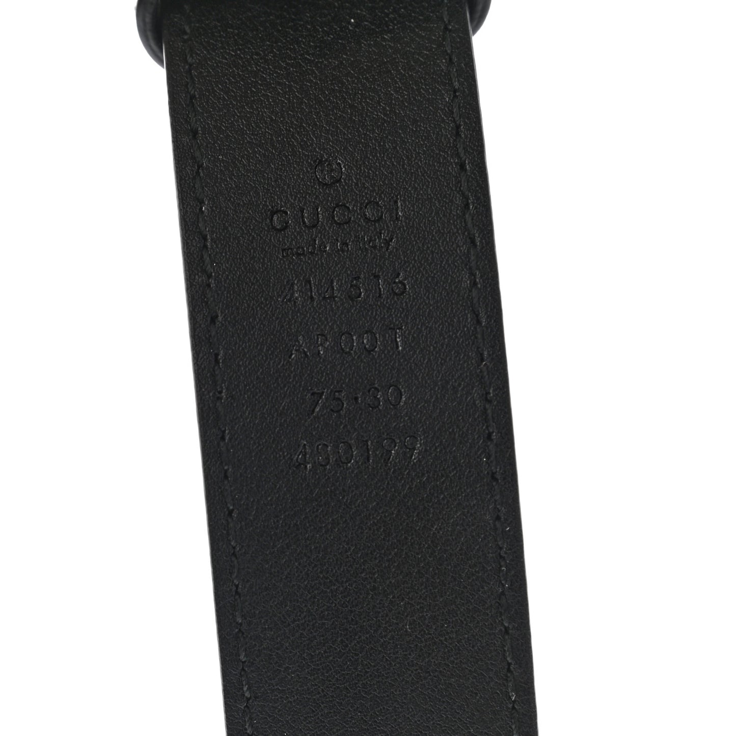 Calfskin Double G 30mm Belt 75 30 Black