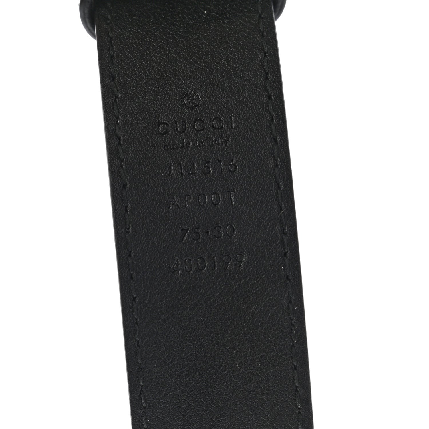 Gucci Calfskin Double G 30mm Belt 75 30 Black 5 of 7