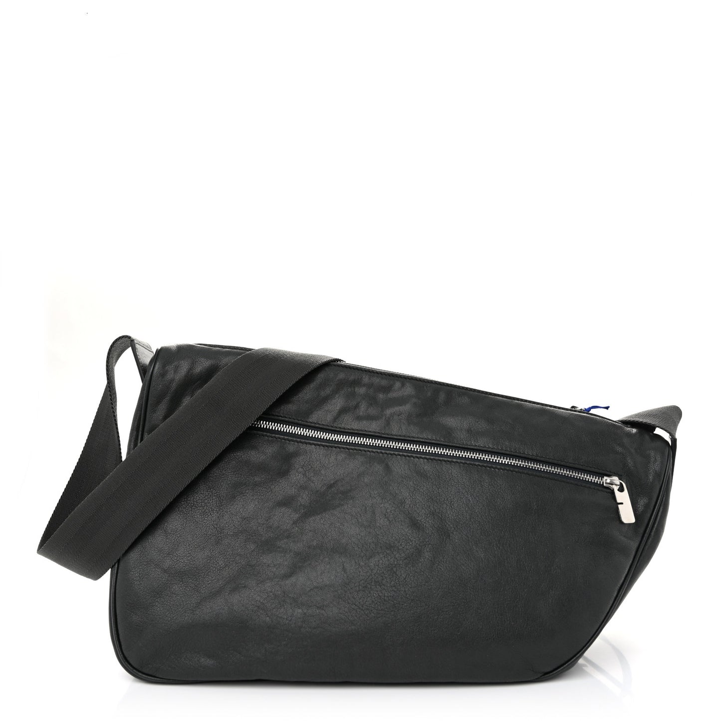 Calfskin Large Shield Messenger Bag Slate