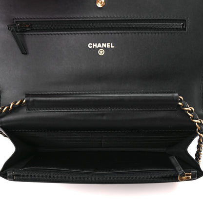 Chanel Caviar Timeless CC Wallet on Chain WOC Black 6 of 12