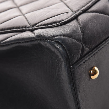 Chanel Lambskin Quilted CC Shopping Tote Black 6 of 15