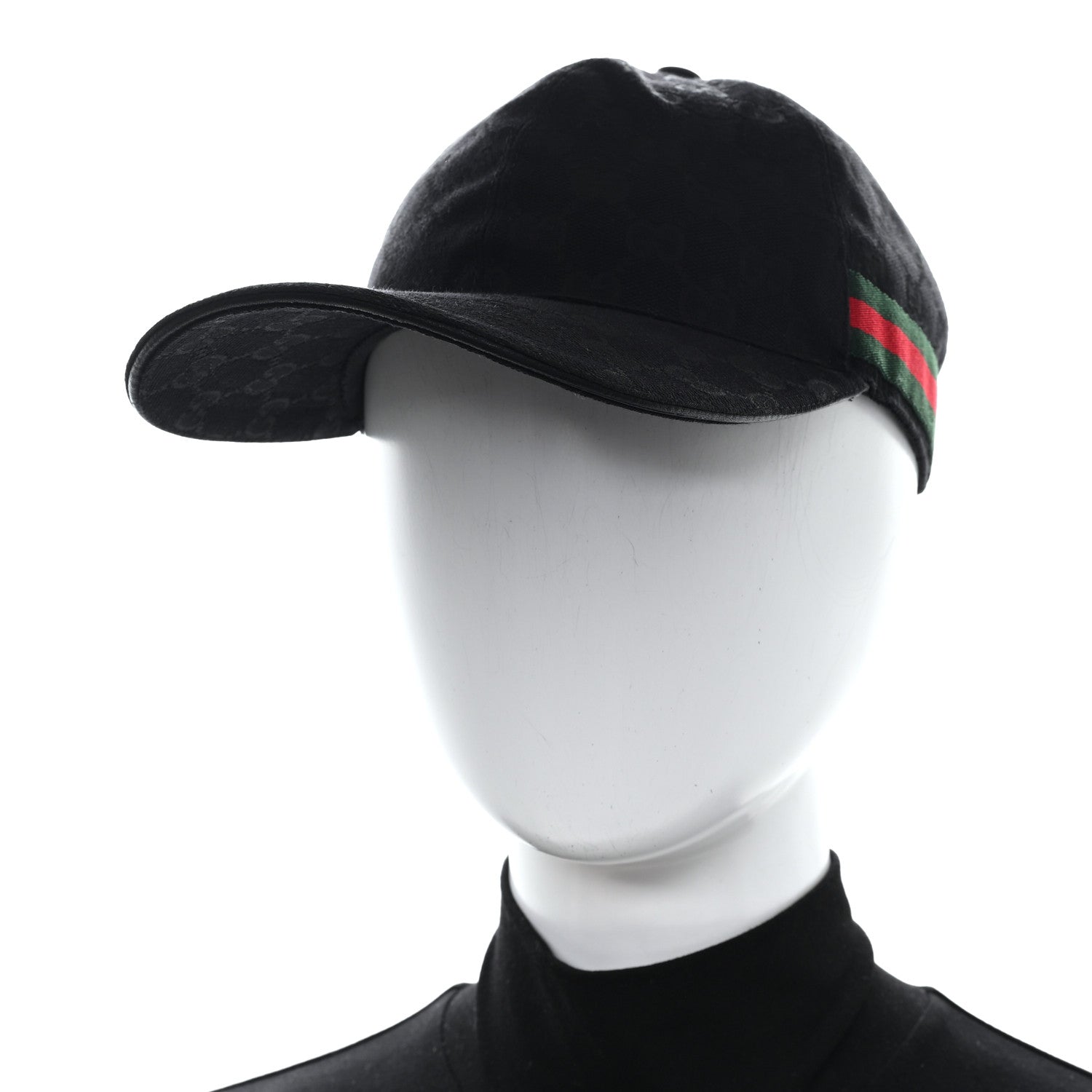 Gucci Monogram Web Baseball Hat M Black 2 of 9