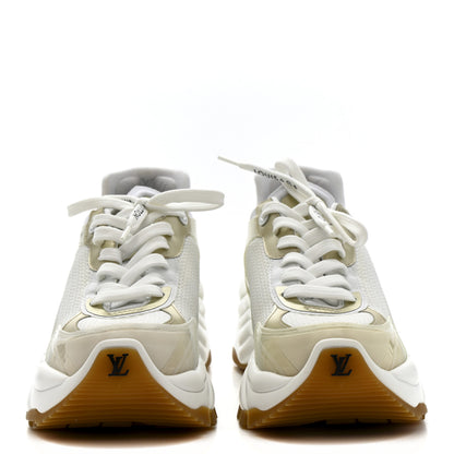 Louis Vuitton Monogram Calfskin Run 55 Sneakers 38 White 3 of 9
