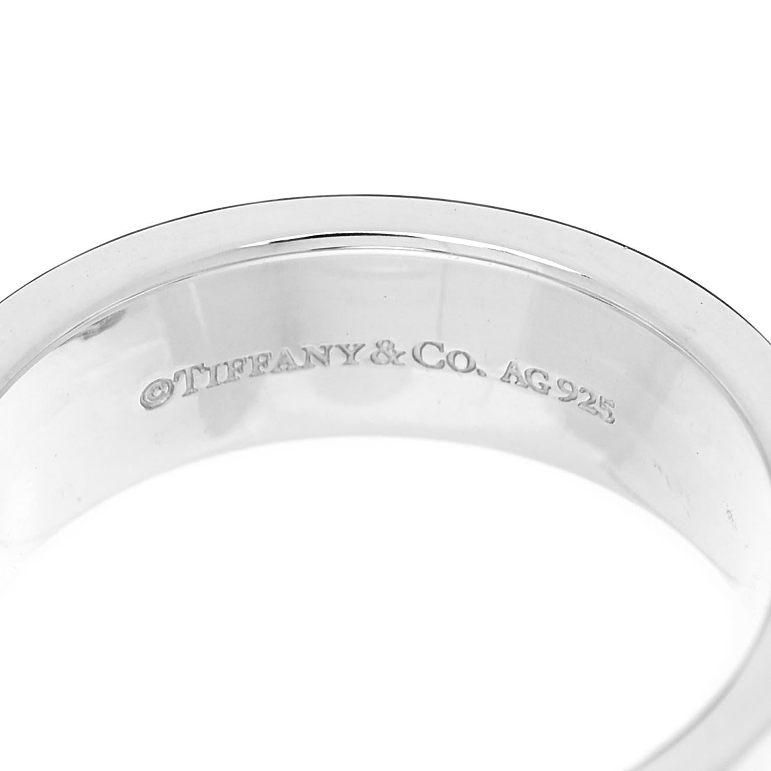 Tiffany Sterling Silver T Two Ring 50 5.5 4 of 5