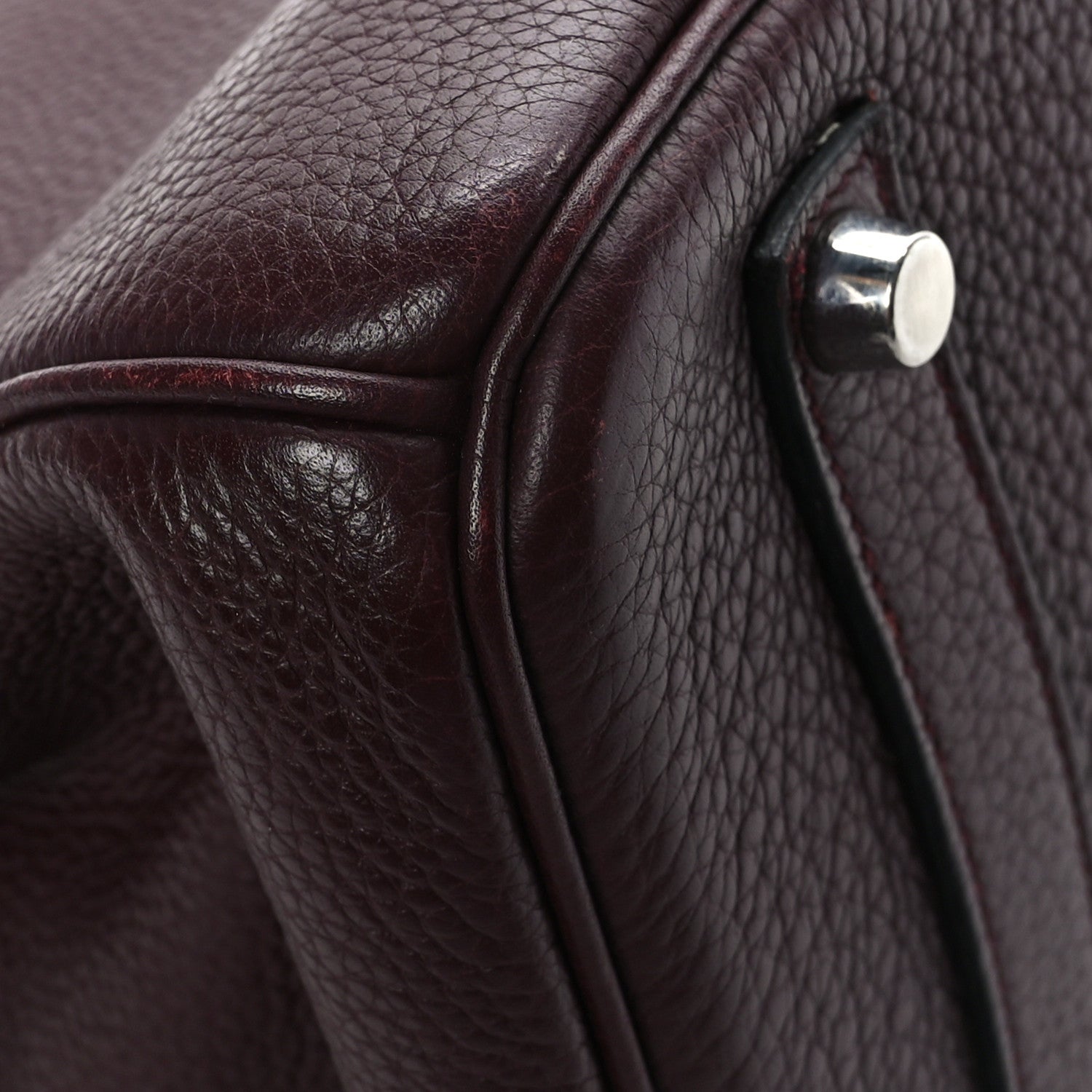 Hermes Taurillon Clemence BIRKIN 35 Prune 10 of 11