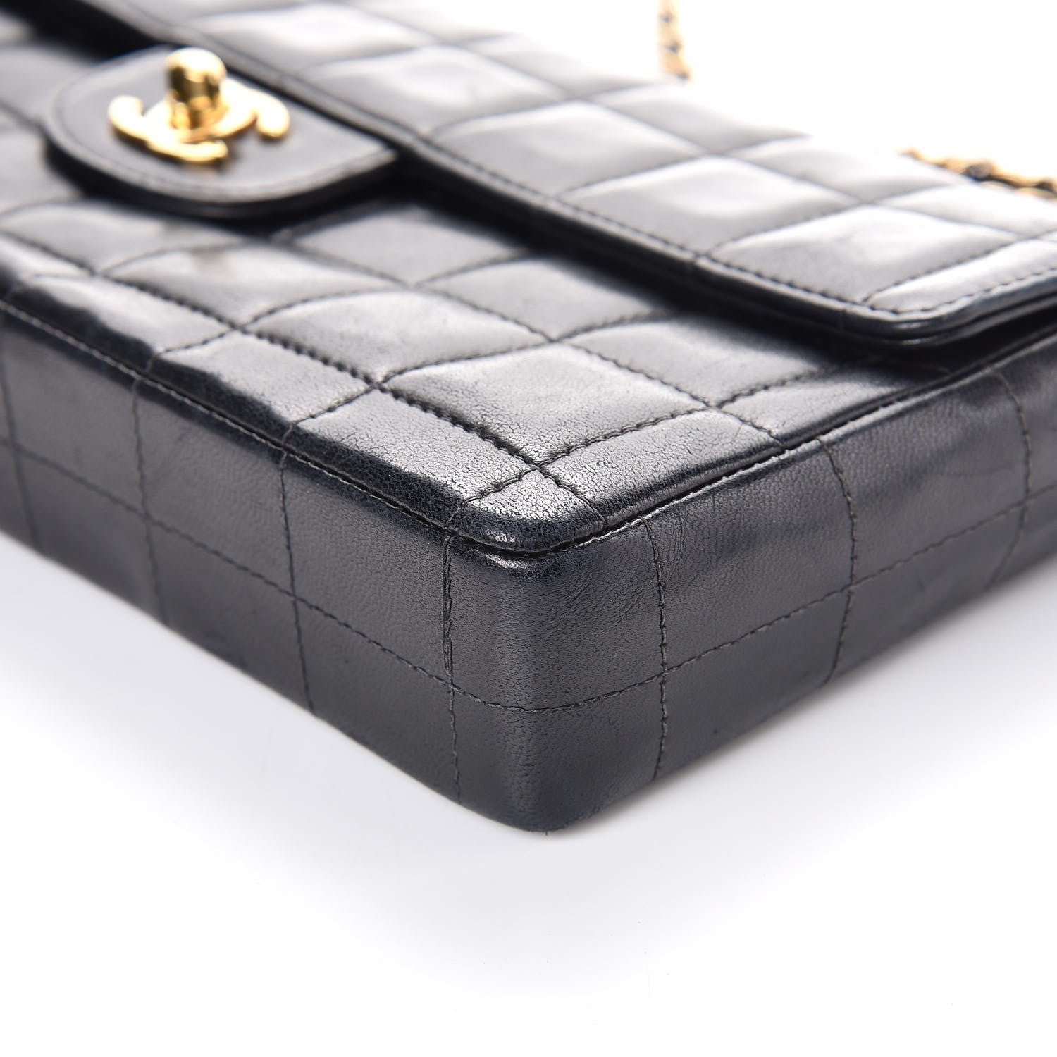 Chanel Lambskin East West Chocolate Bar Flap Black 15 of 15