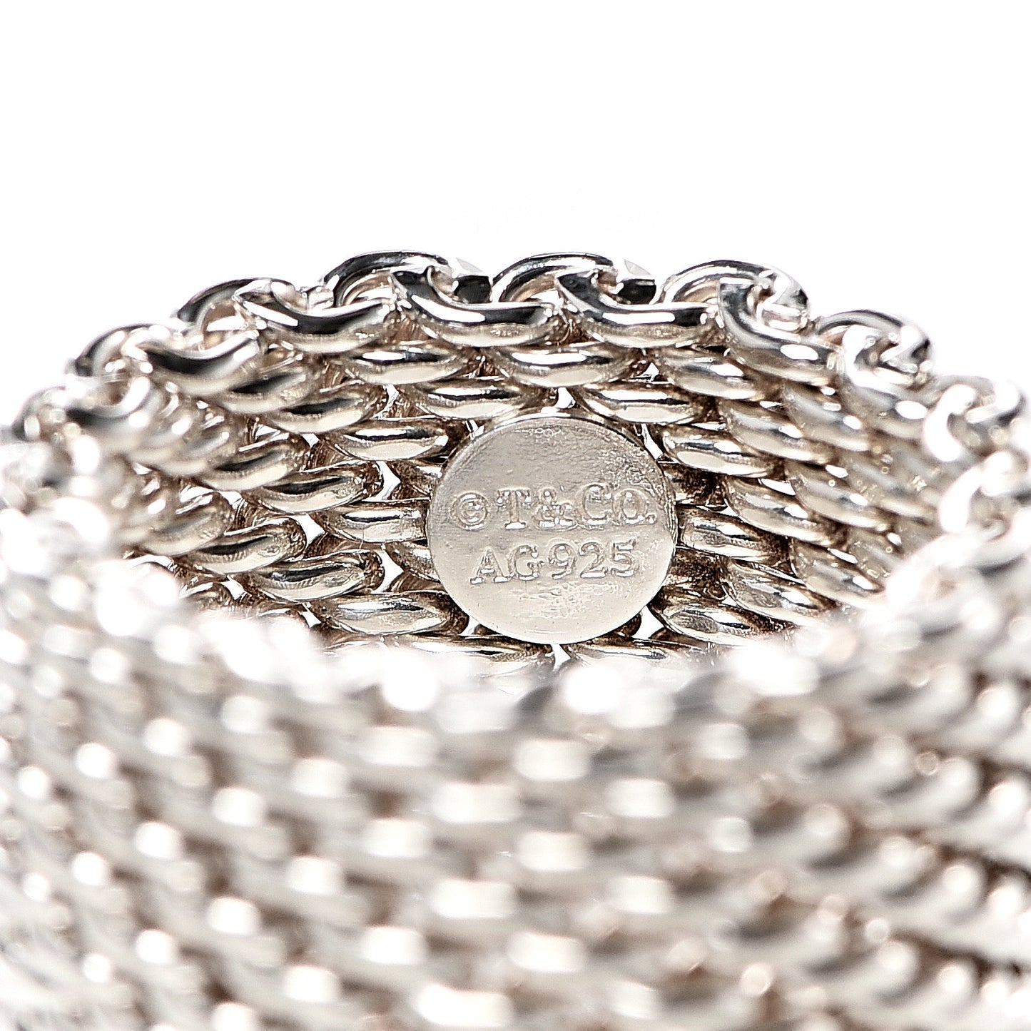 Sterling Silver Somerset Mesh Ring 49 5