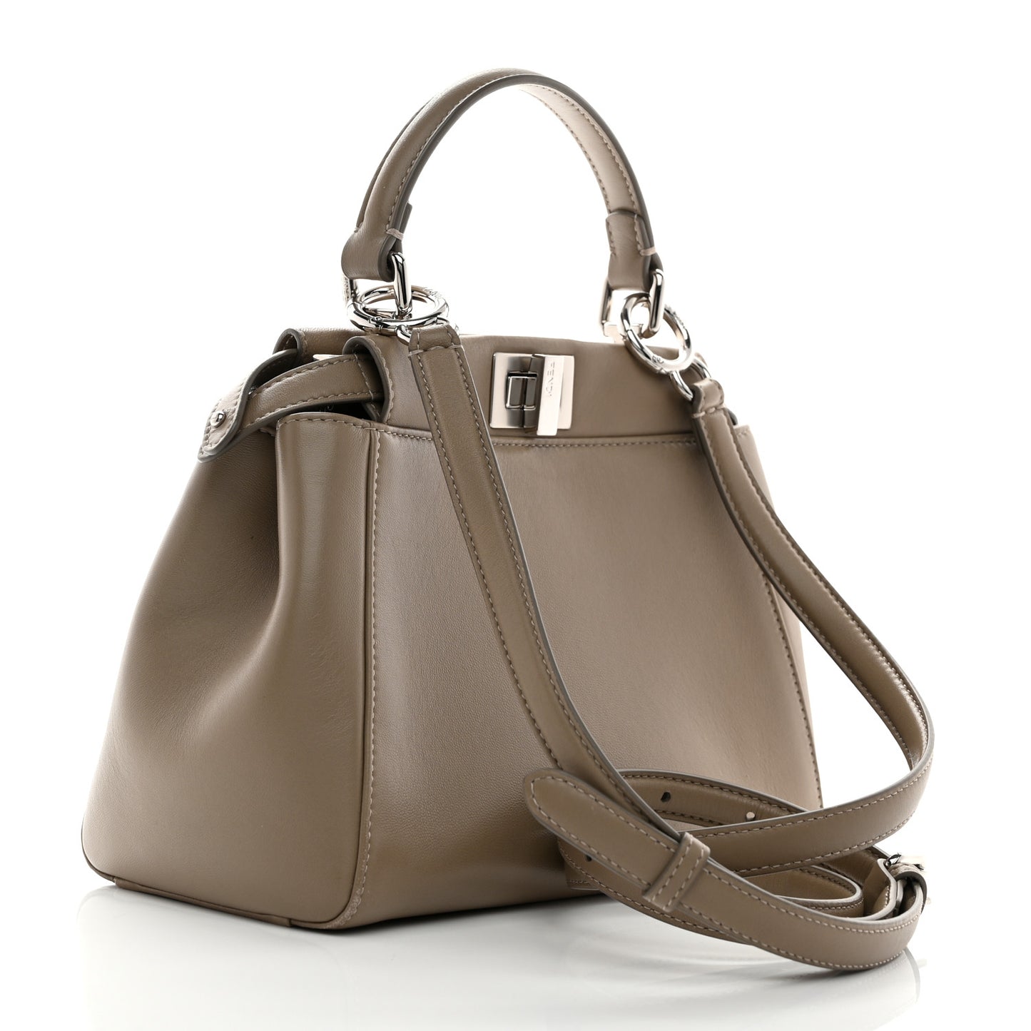 Nappa Mini Peekaboo Iconic Satchel Tortora