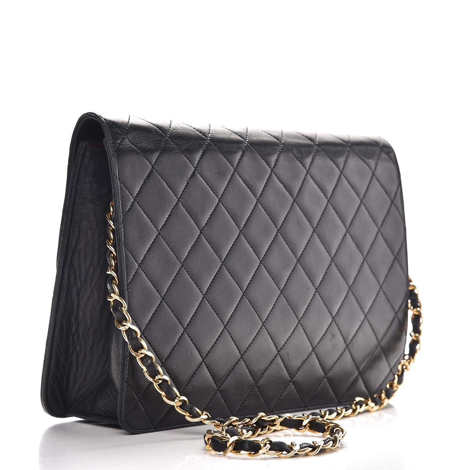 Chanel Lambskin Quilted Medium Single Flap Black 3 of 8