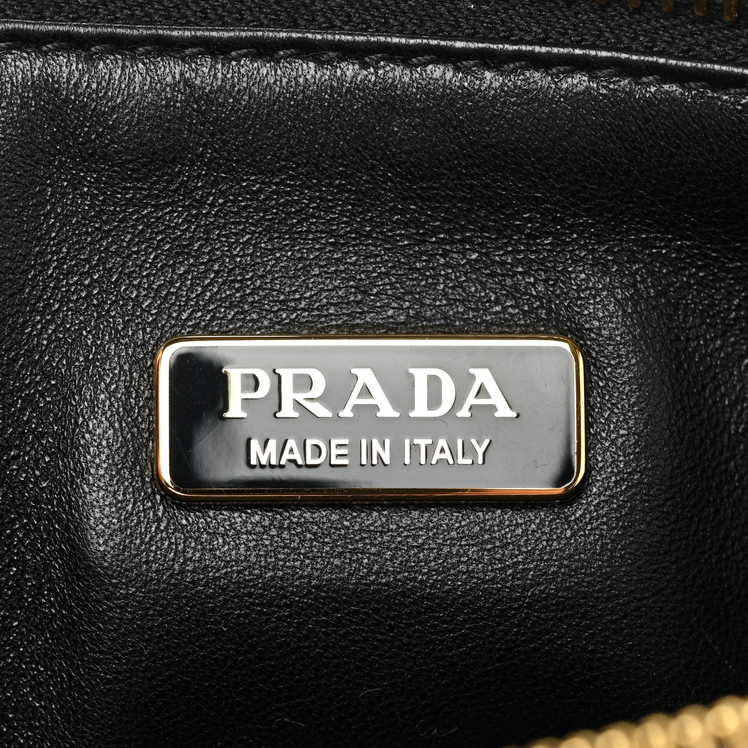 Prada Jacquard Calfskin Triangolo Symbole Embroidered Mini Triangle Double Bag Black Edera 7 of 8