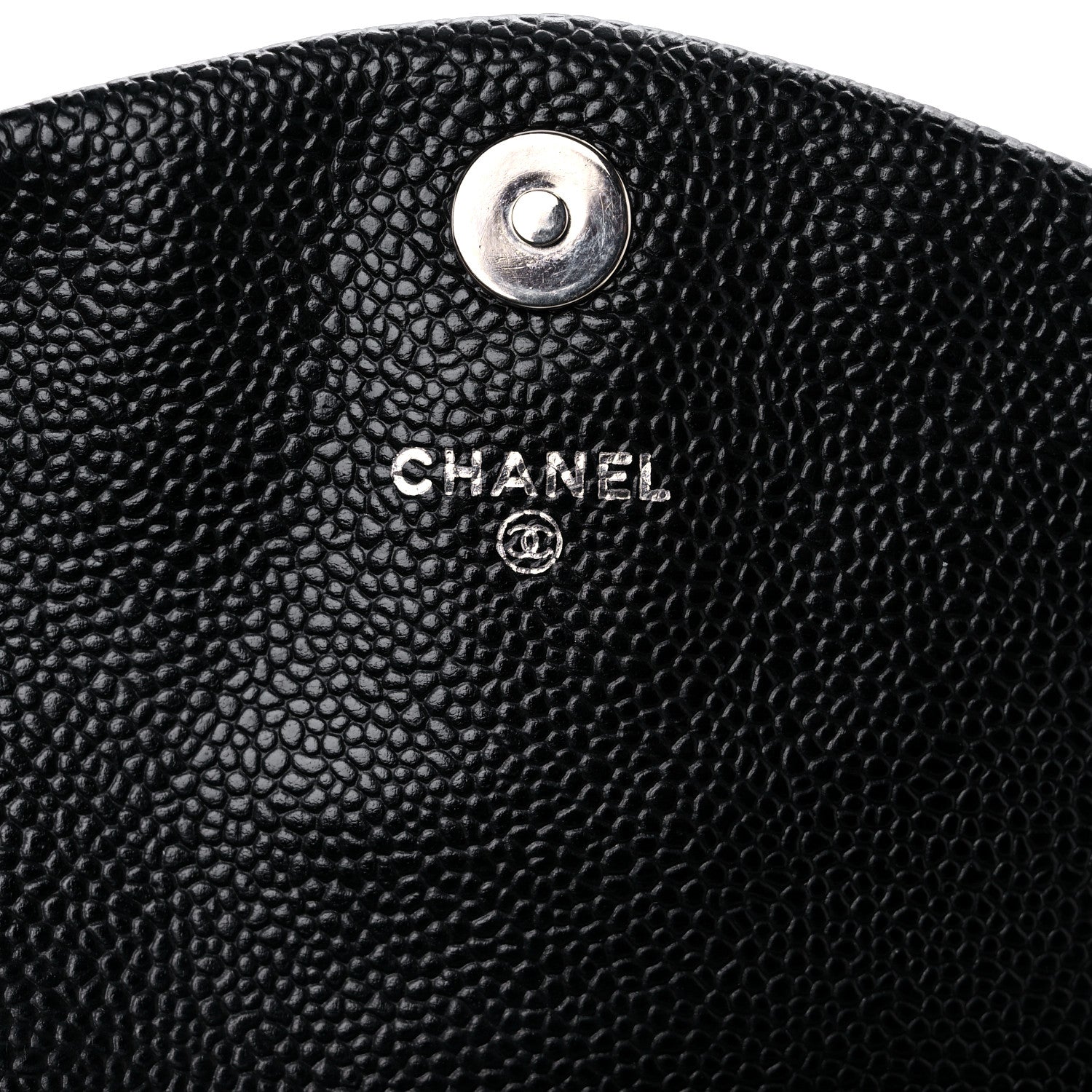 Chanel Caviar Half Moon Wallet On Chain WOC Black 6 of 12