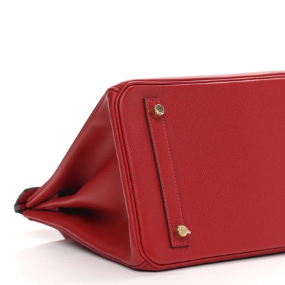 Hermes Epsom Birkin 30 Rouge Casaque 9 of 11