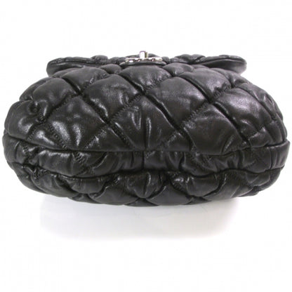Chanel Lambskin Bubble Quilt Flap Bag Black 4 of 11