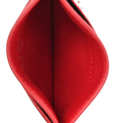 Alexander McQueen Calfskin Sling Card Holder Red 5 of 8
