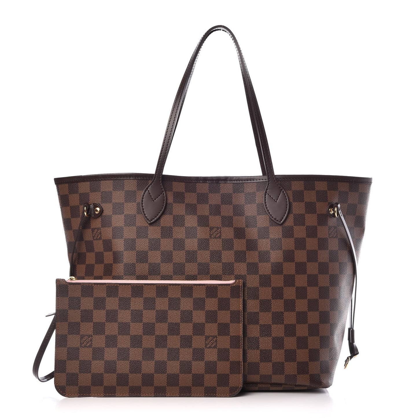 Damier Ebene Neo Neverfull MM Rose Ballerine