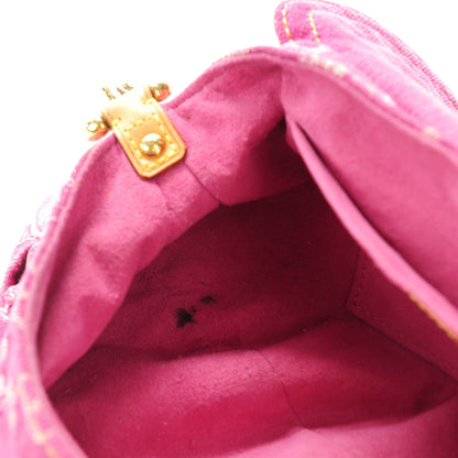 Louis Vuitton Monogram Denim Mini Pleaty Fuchsia 8 of 9